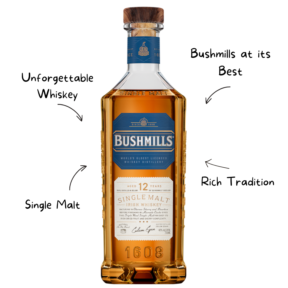 Bushmills Malt 12 Year Whiskey