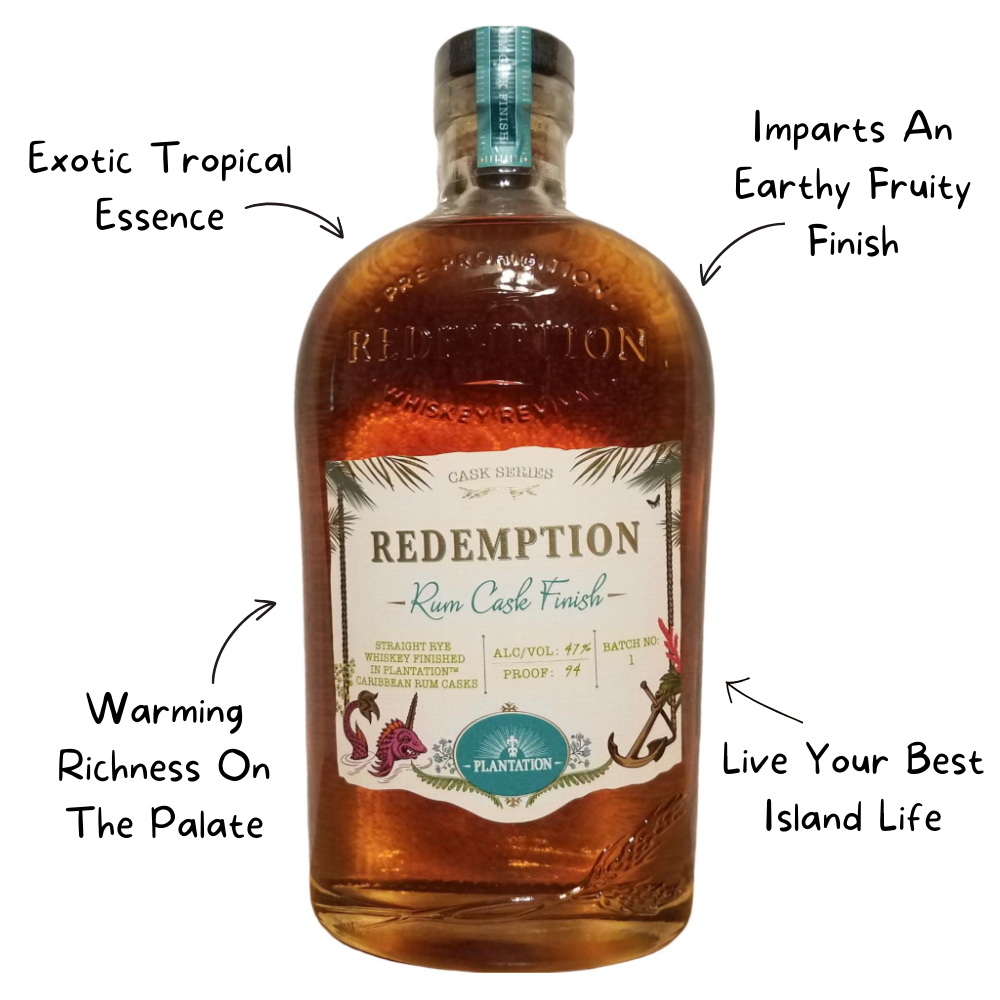 Redemption Rye Rum Cask Finish Whiskey