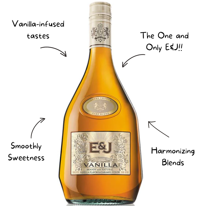 Buy E & J Vanilla Brandy Online Delivered To Your Home – WhiskeyD