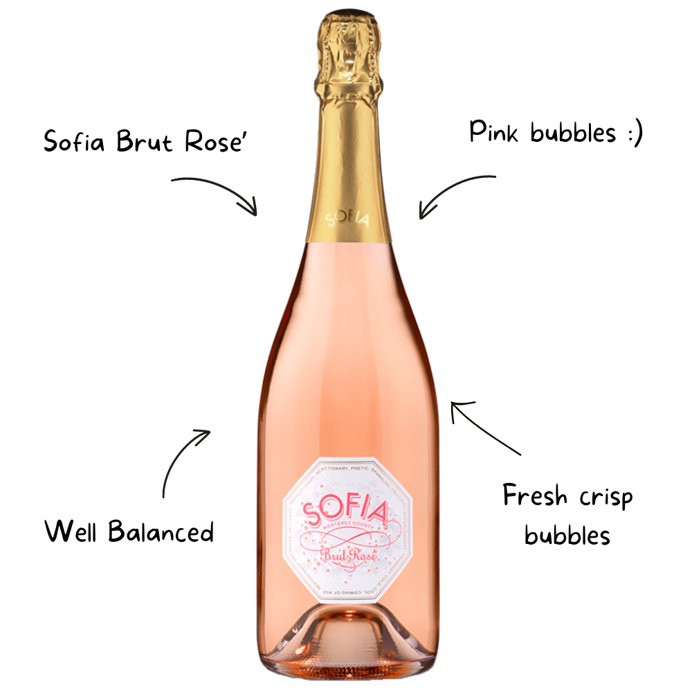 Sofia Brut Rose Sparkling Wine