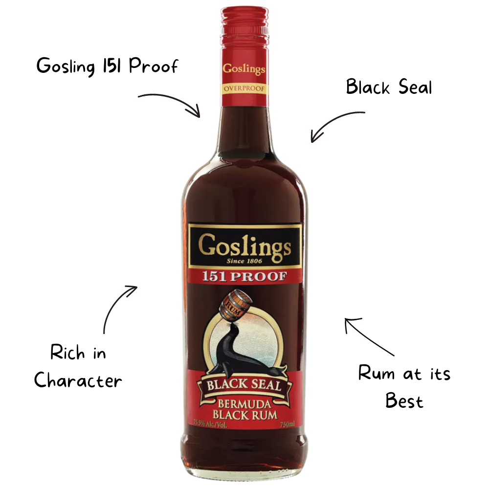 Goslings Black 151% Rum