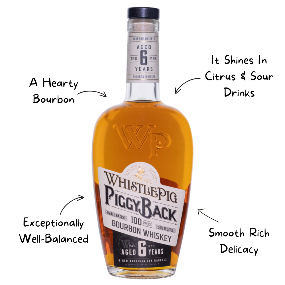 Whistle Pig Piggyback Bourbon 6 Year Whiskey