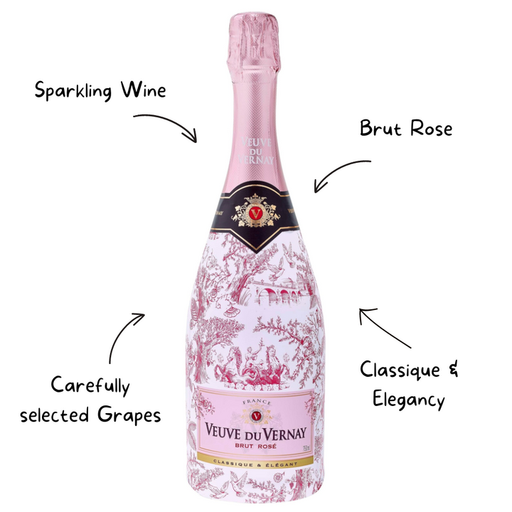 Veuve Du Vernay Brut Rose Sparkling Wine