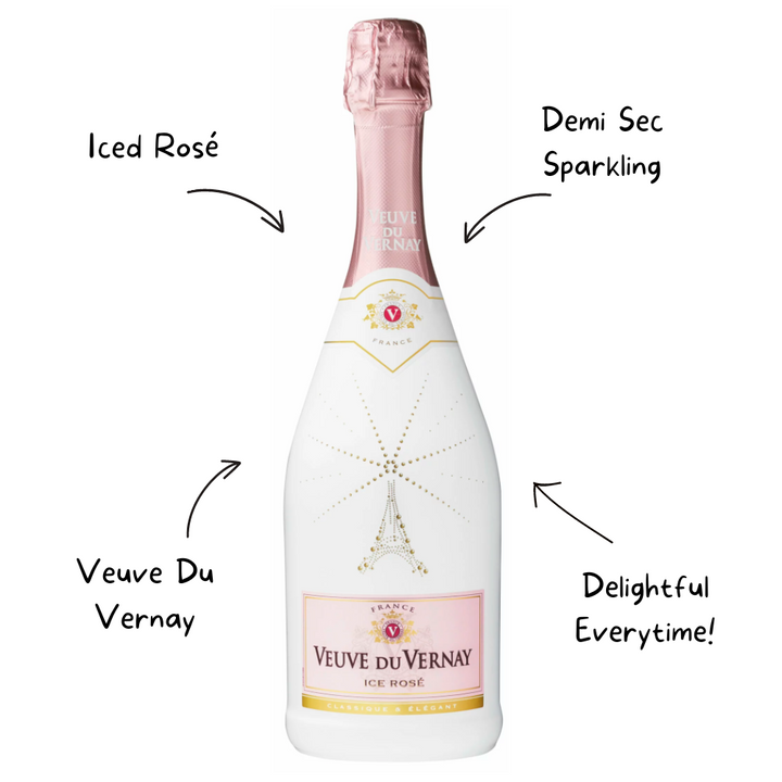 Veuve Du Vernay Ice Rose Demi Sec Sparkling Wine