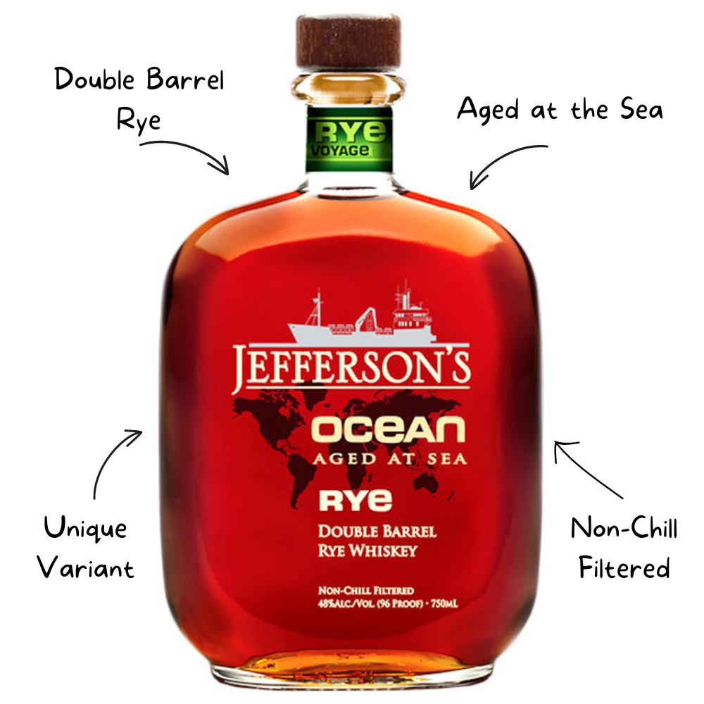 Jeffersons Ocean Double Barrel Rye Whiskey