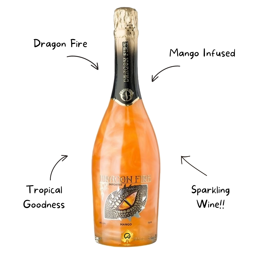 Dragon Fire Sparkling Mango Sparkling Wine