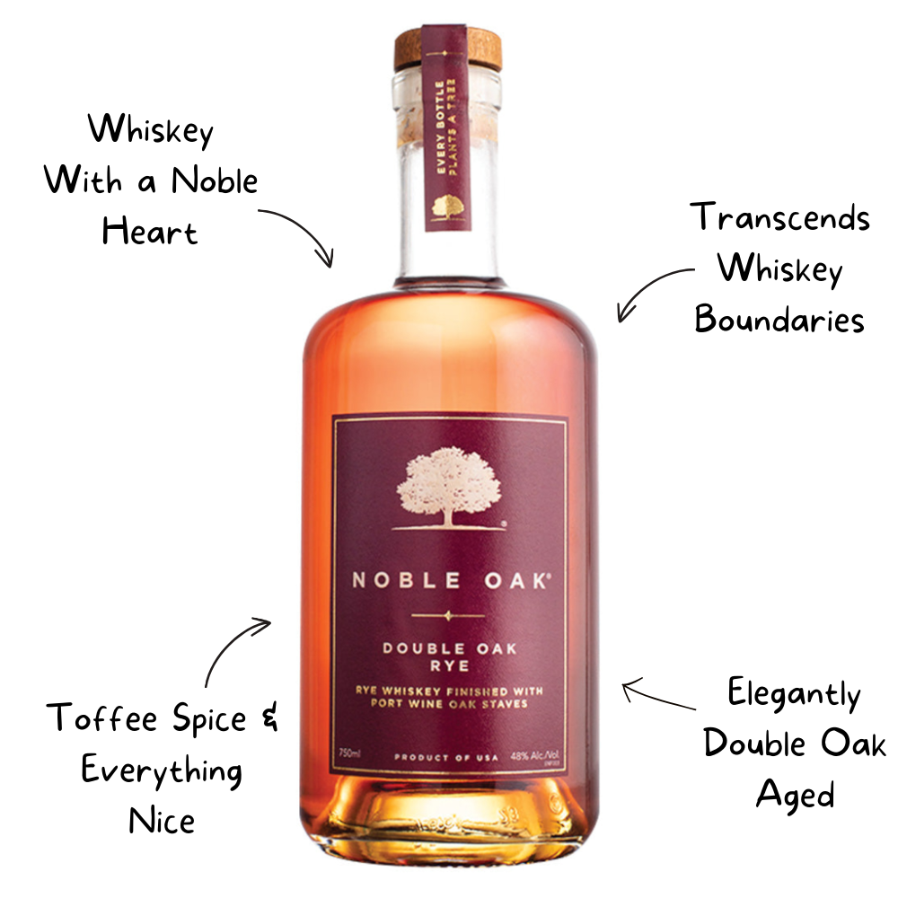 Purchase Noble Oak Double Oak Rye 96 Proof Online Today Best Delivery ...