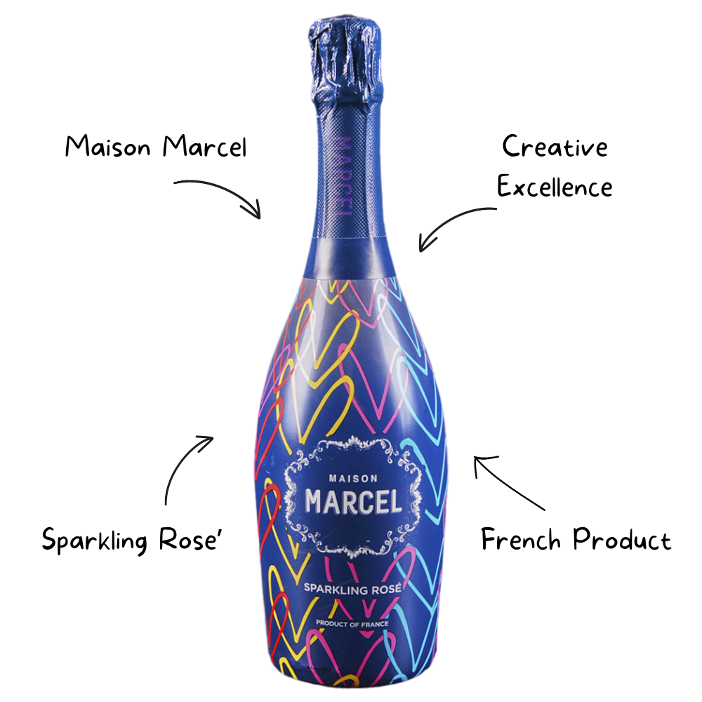 Maison Marcel Sparkling Hearts Rose Sparkling Wine