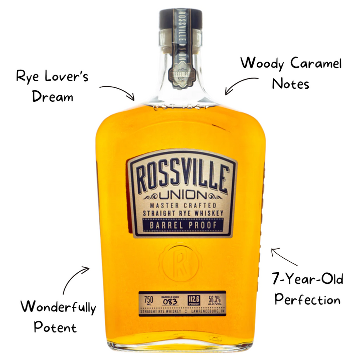 Rossville Union Barrel Proof Rye Whiskey