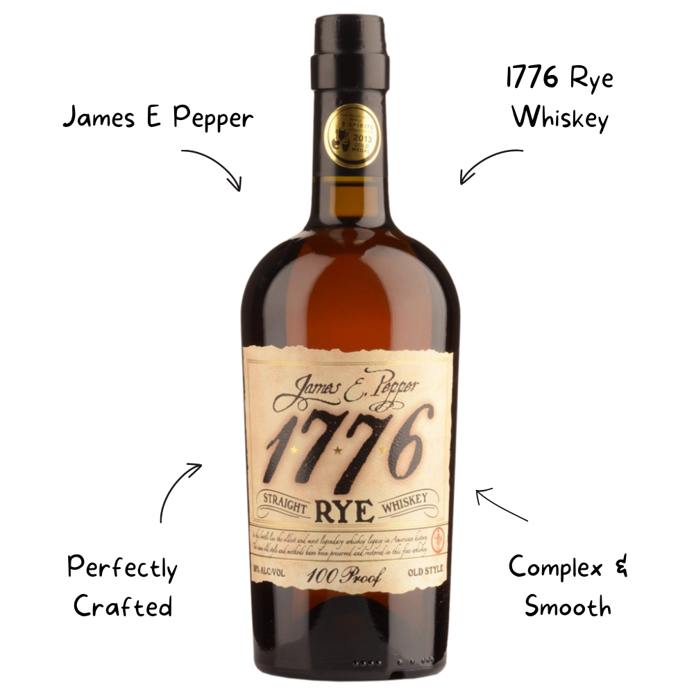 James E Pepper 1776 Rye Whiskey