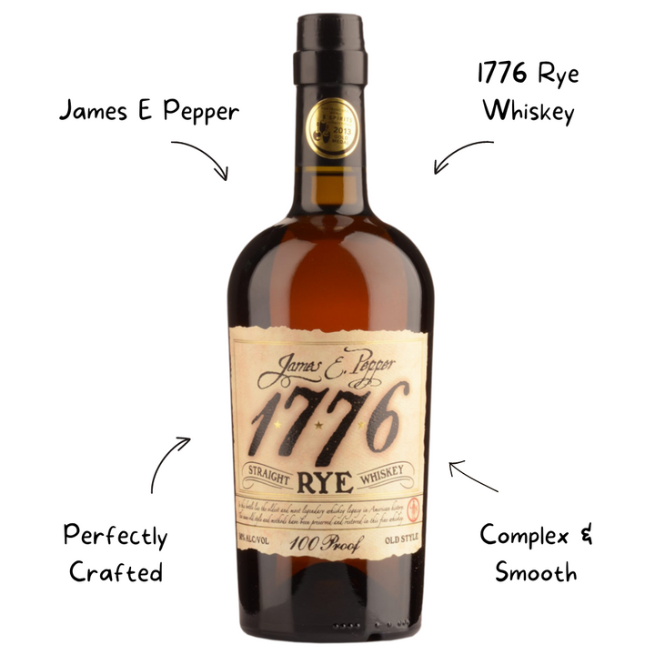 James E Pepper 1776 Rye Whiskey