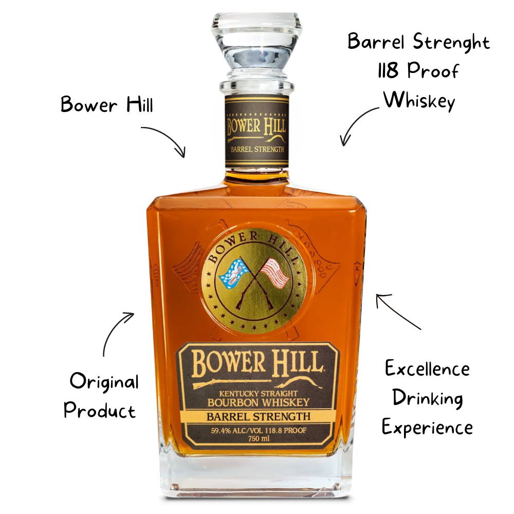 Bower Hill Barrel Strenght 118 Proof Whiskey