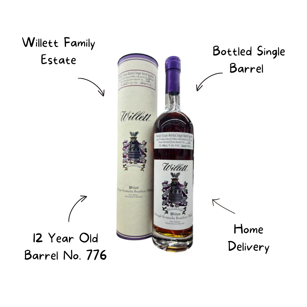 Willett Family Estate Bottled Single Barrel 12 Year Old Barrel No. 776