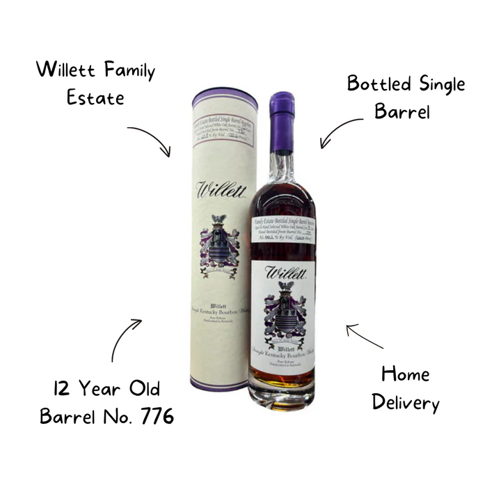 Willett Family Estate Bottled Single Barrel 12 Year Old Barrel No. 776