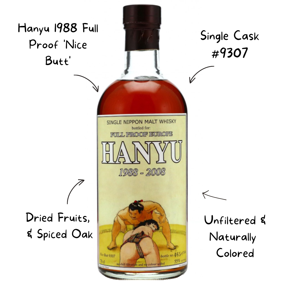 Hanyu 1988 Full Proof 'Nice Butt' Single Cask #9307