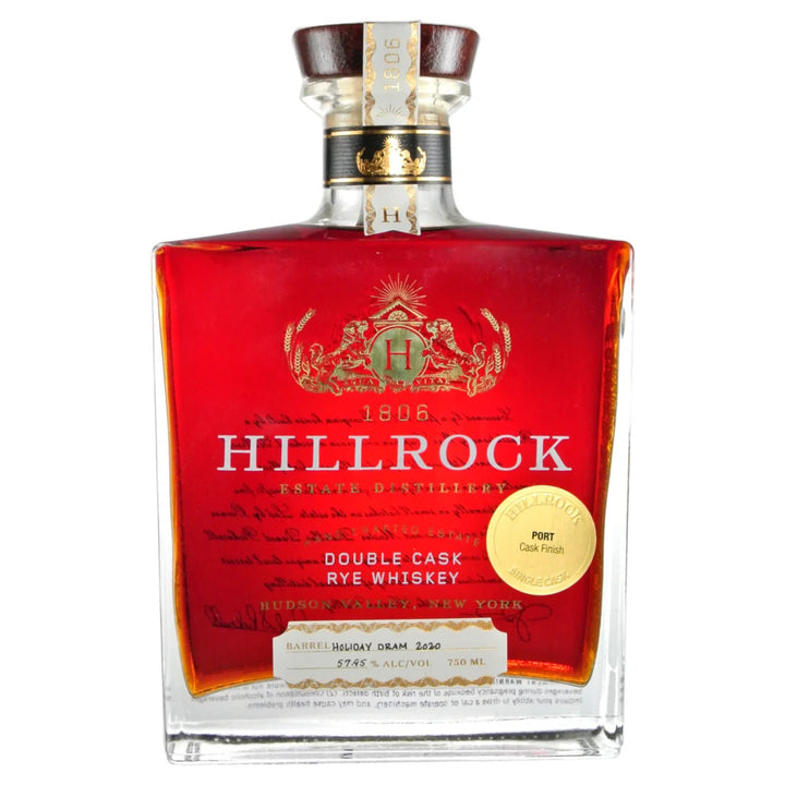 Hillrock Double Cask Rye Port Finish Whiskey