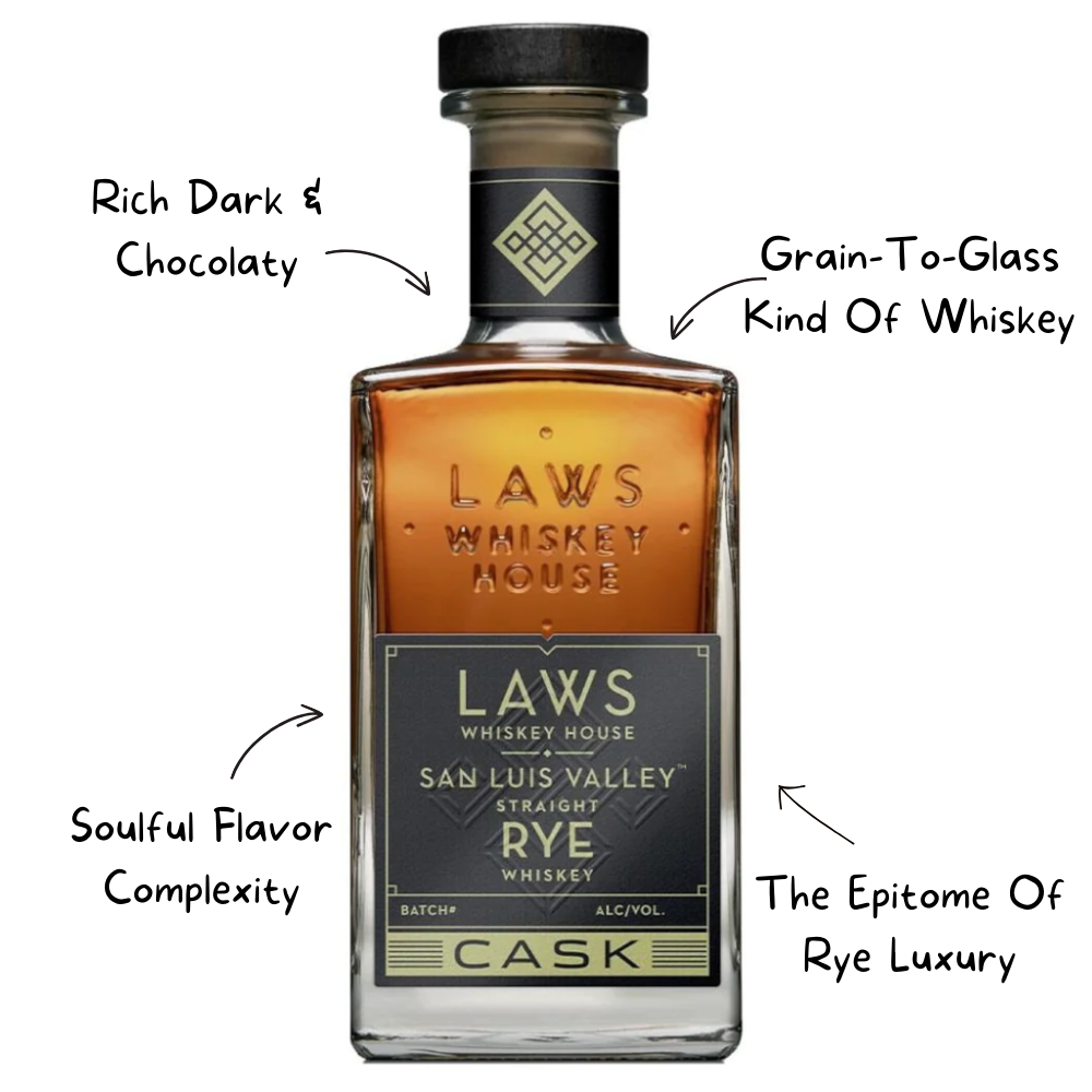 Laws San Luis Valley Straight Rye Cask Strength Whiskey