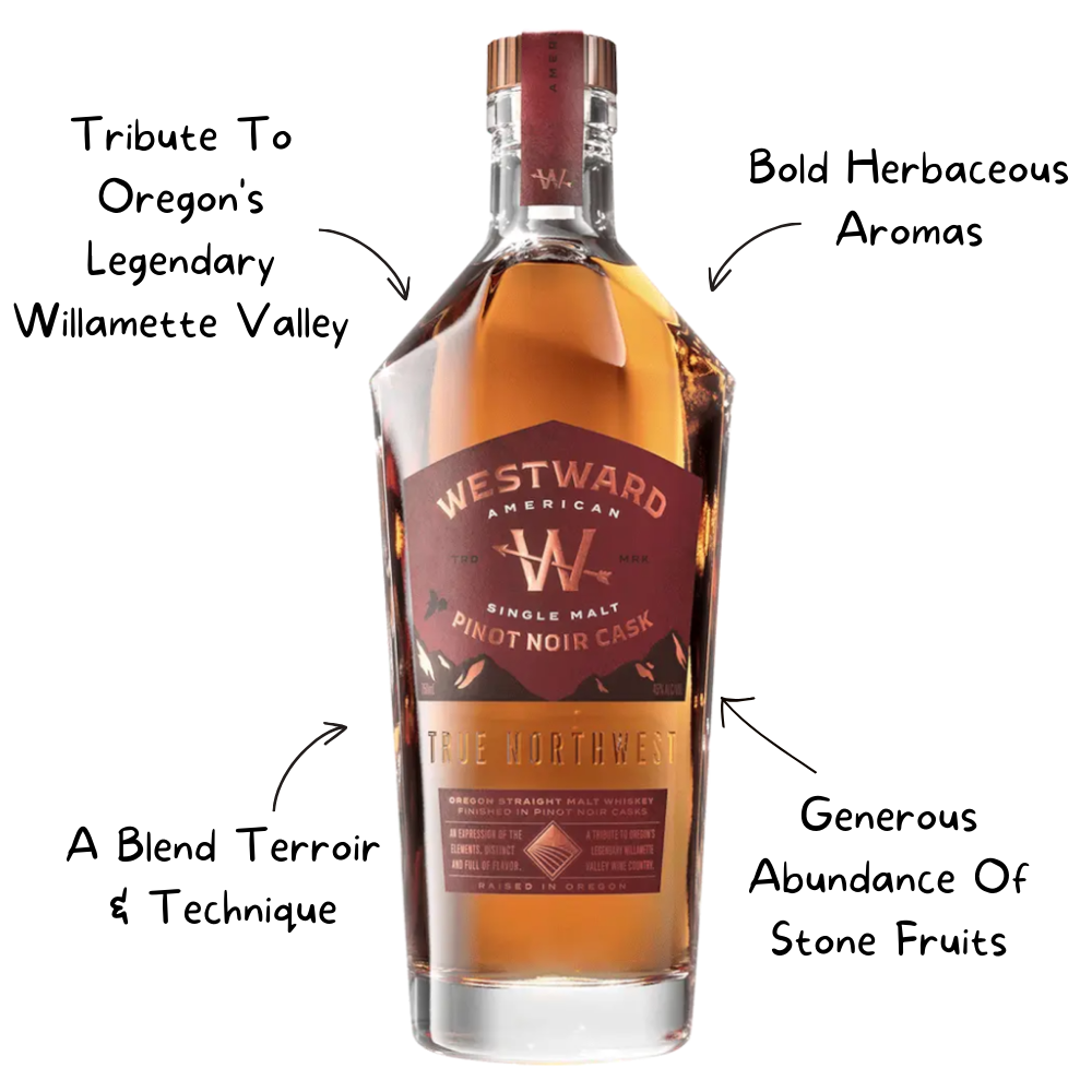 Westward American Pinot Noir Cask Whiskey