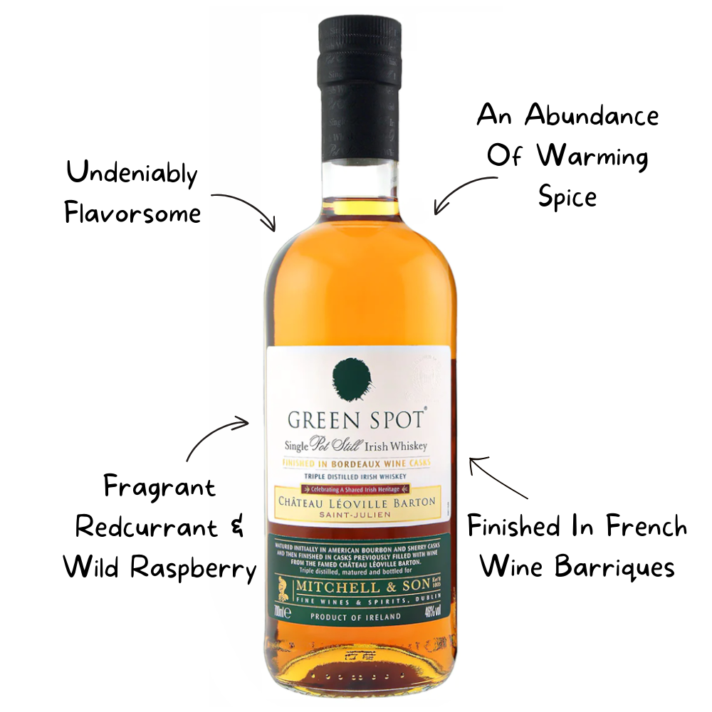 Green Spot Irish Whiskey Ch Leoville Barton Whiskey