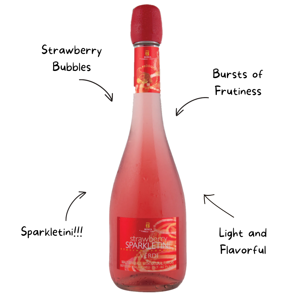 Verdi Strawberry Sparkletini Sparkling Wine