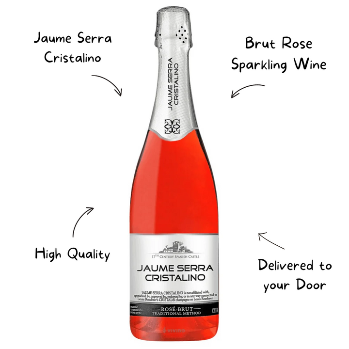 Jaume Serra Cristalino Brut Rose Sparkling Wine