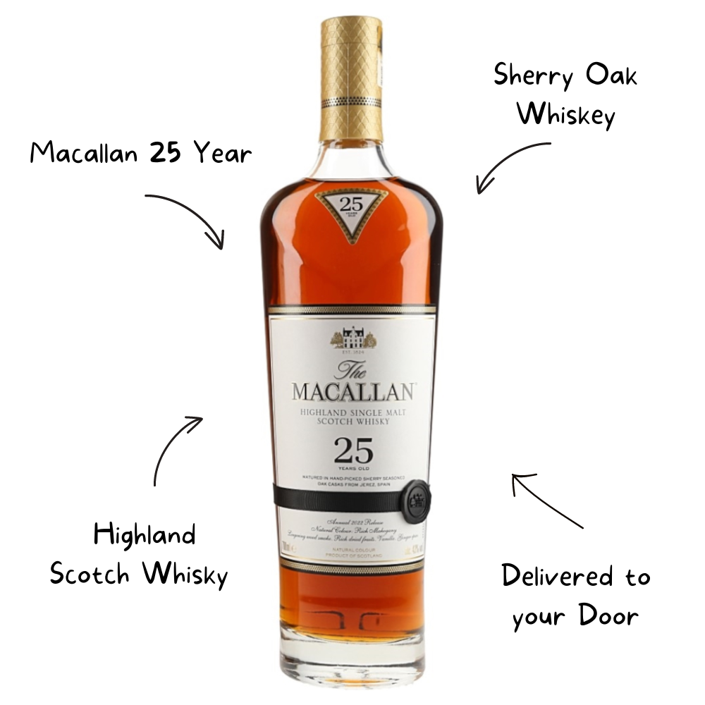 Macallan 25 Year Sherry Oak Whiskey