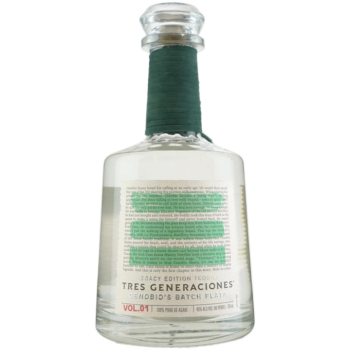 Tres Generaciones Cenobios Batch Plata Tequila