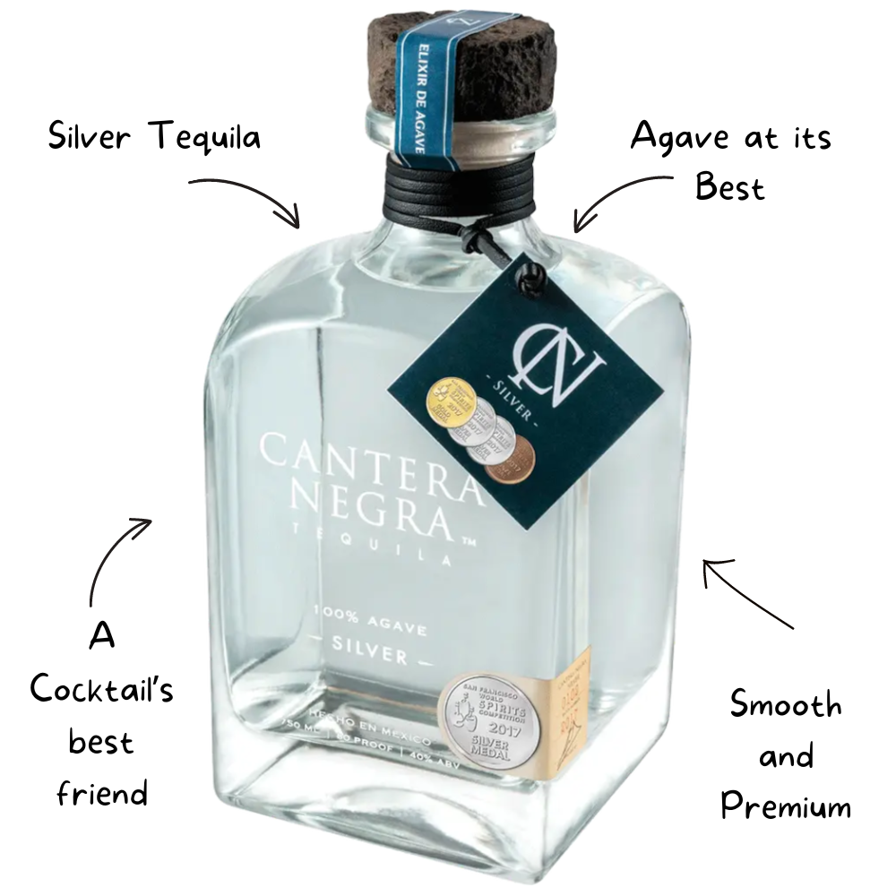 Cantera Negra Silver Tequila