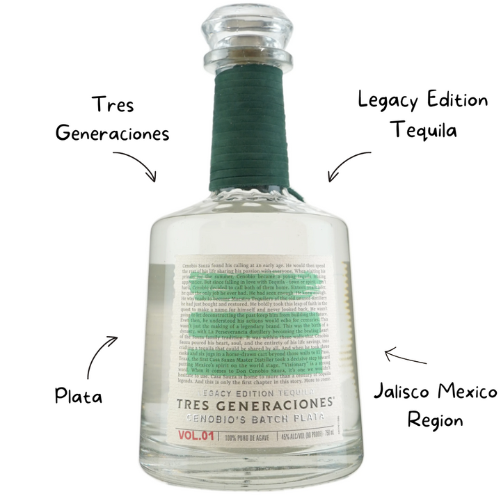 Tres Generaciones Cenobios Batch Plata Tequila