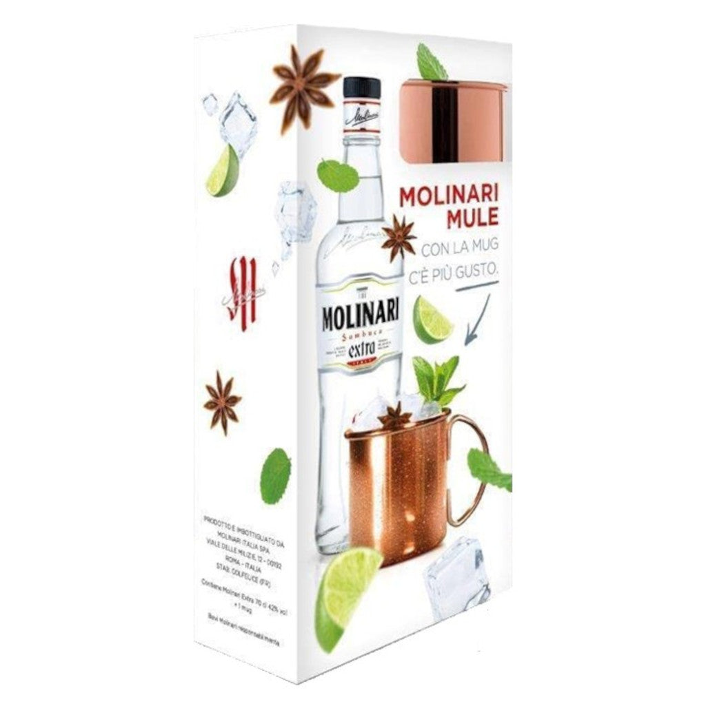 Molinari Sambuca Gift Set With Mule Mug