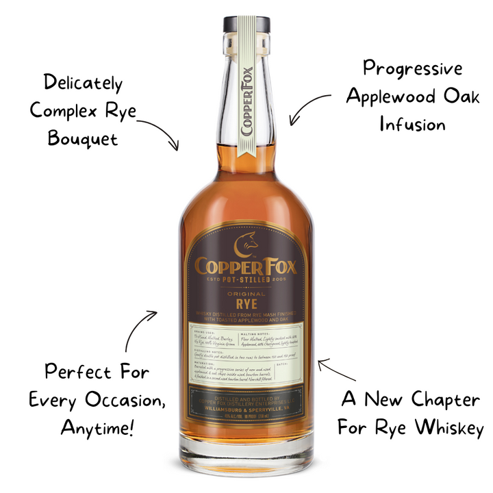 Copper Sea Rye Buy Copper Fox Rye Whisky Online Now Delivered To Your Home – WhiskeyD