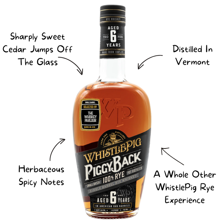 Whistlepig Piggyback 6 Year Single Barrel Rye Whiskey