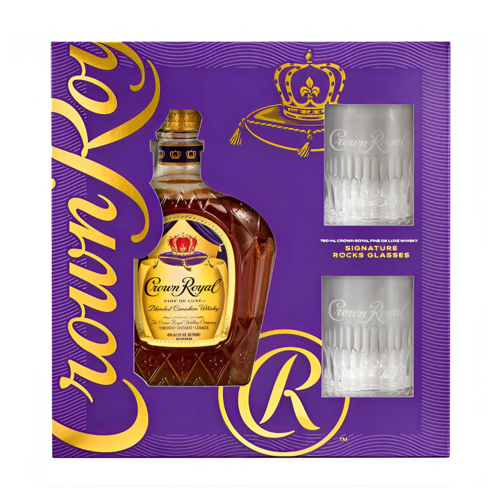 Crown Royal Gift Set With 2 Glasses