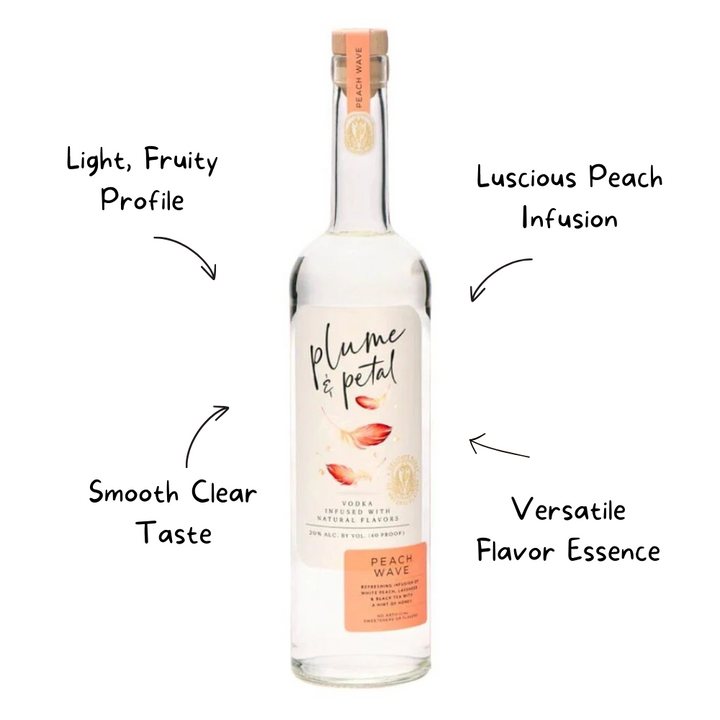 Plume & Petal Peach Wave Vodka