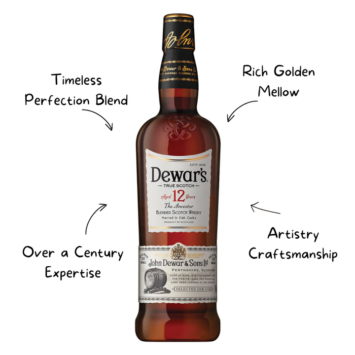 Dewars Scotch 12 Year Whiskey