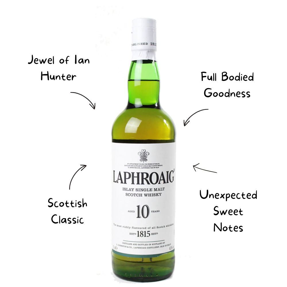 Laphroaig Scotch 10 Year Whiskey