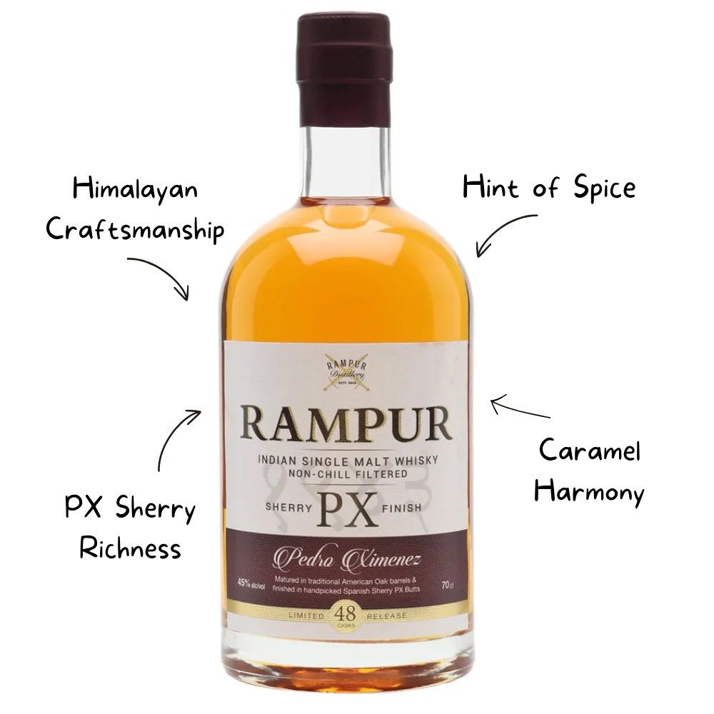 Rampur Spanish Pedro Ximenez Finish Whiskey