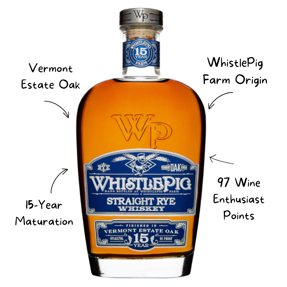 Whistle Pig Vermont Oak 15 Year Whiskey