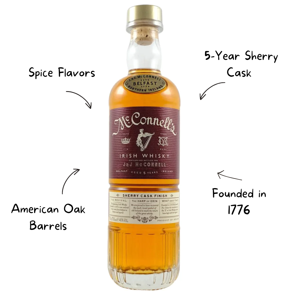 Mcconnells Irish 5 Year Sherry Cask Whiskey