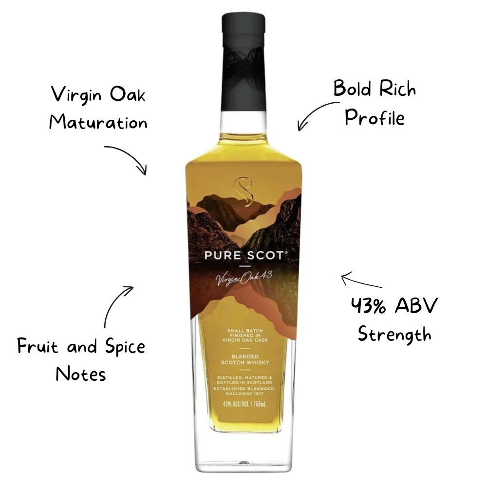 Pure Scot Virgin Oak 43 Whiskey