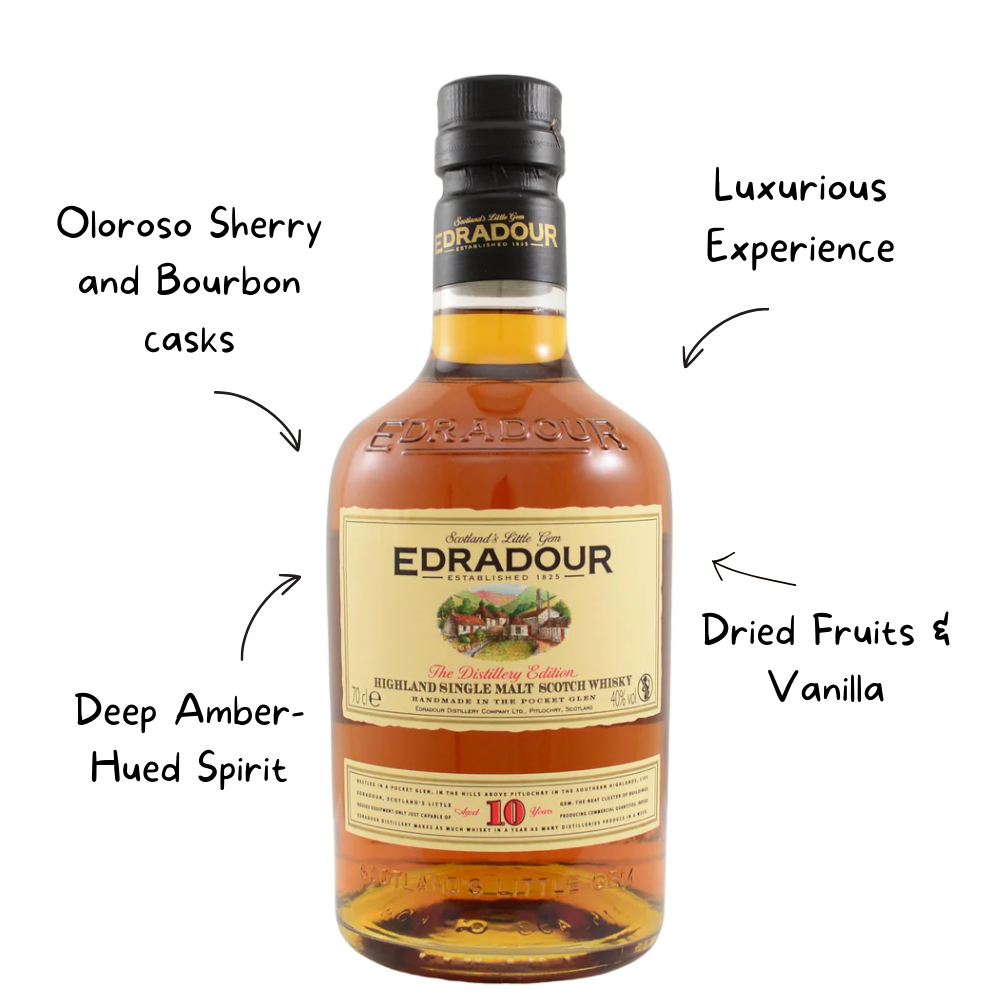 Edradour 10 Years Single Malt Scotch Whiskey