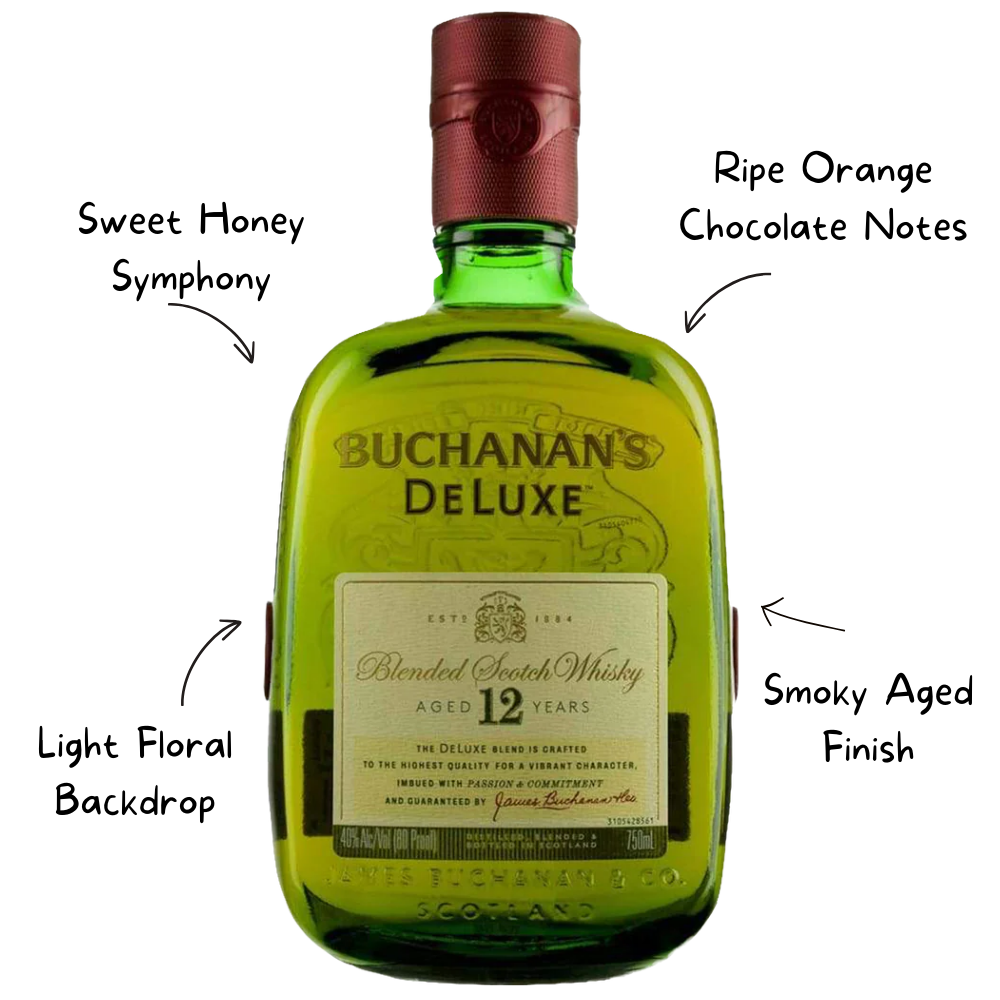 Buchanan's Scotch Deluxe 12 Year Whiskey