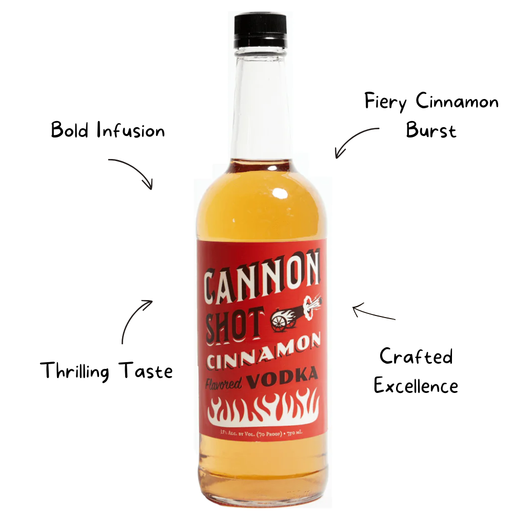Maine Craft Cannon Shot Cinnamon Flavored Vodka