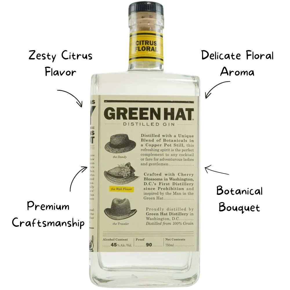 Green Hat Gin Citrus Floral Gin