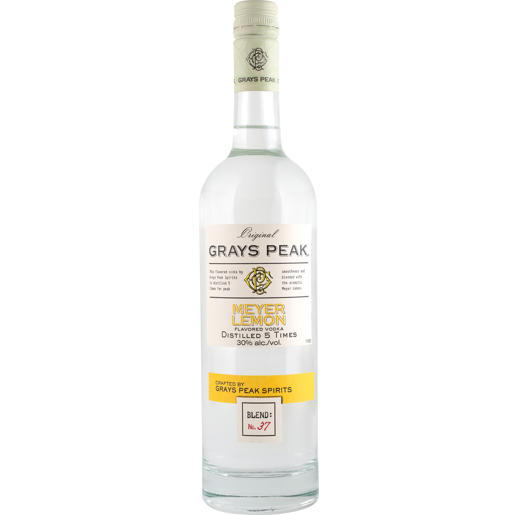 Get Grays Peak Meyer Lemon Vodka Online - @ WhiskeyD