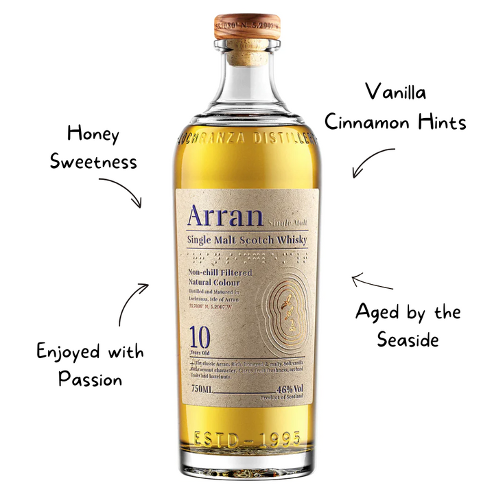 The Arran Malt Single Malt 10 Year Whiskey