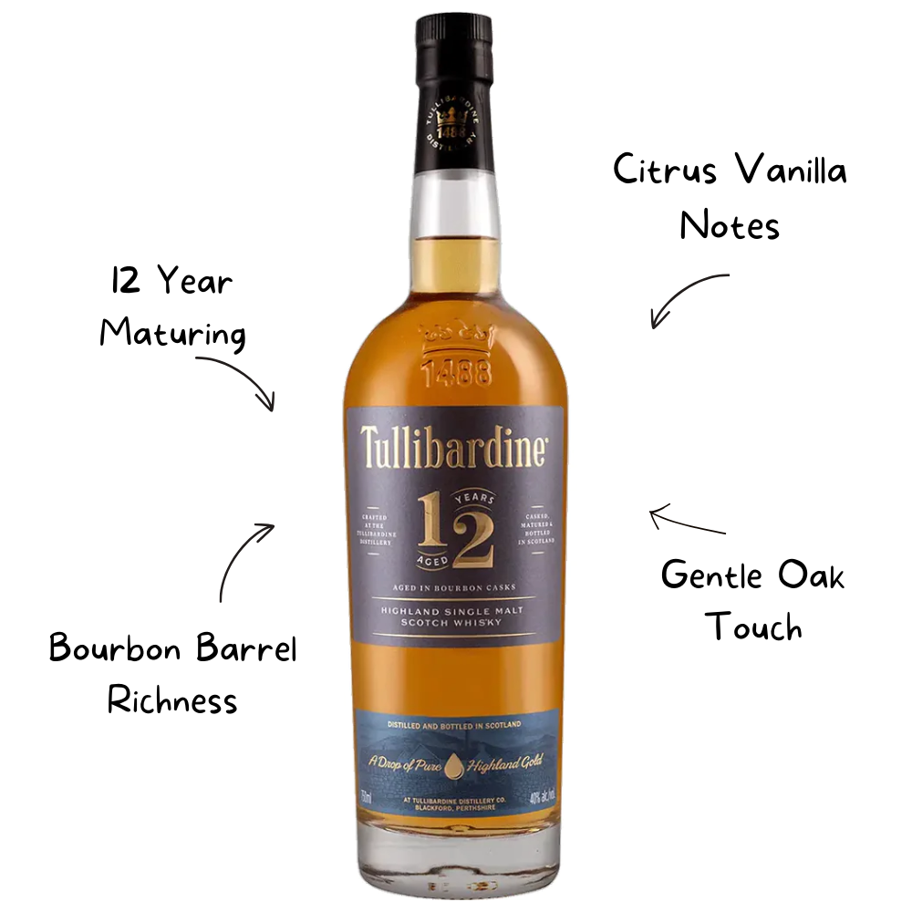 Tullibardine 12 Year Single Malt Scotch Whiskey